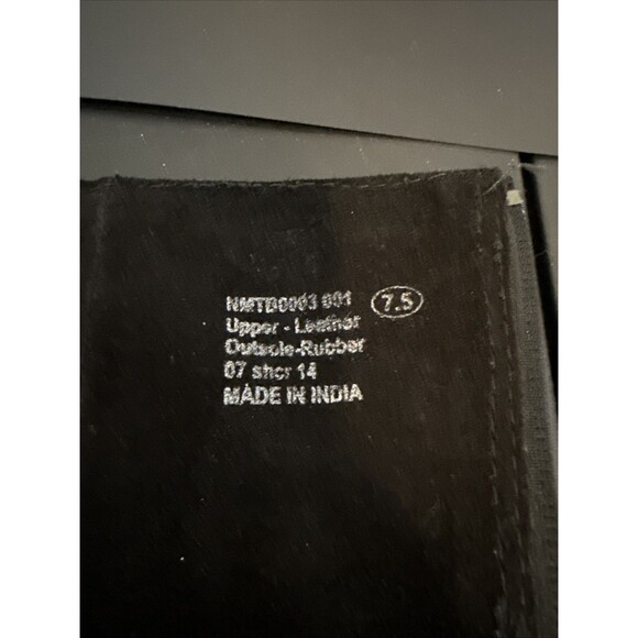 Naughty Monkey Black Leather Over the Knee Hidden Wedge Zip Boots Women Size 7.5 - Picture 10 of 11